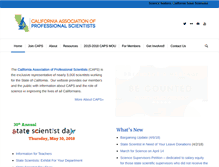 Tablet Screenshot of capsscientists.org